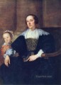 La esposa y la hija de Colyn de Nole, el pintor barroco de la corte Anthony van Dyck